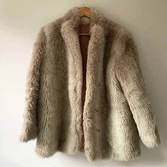 Vintage James Bay Faux Fur Coat - Picture 1 of 4